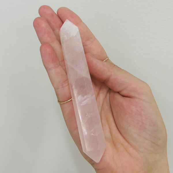 Specimen Rose Quartz Wand – Mineral and Matter